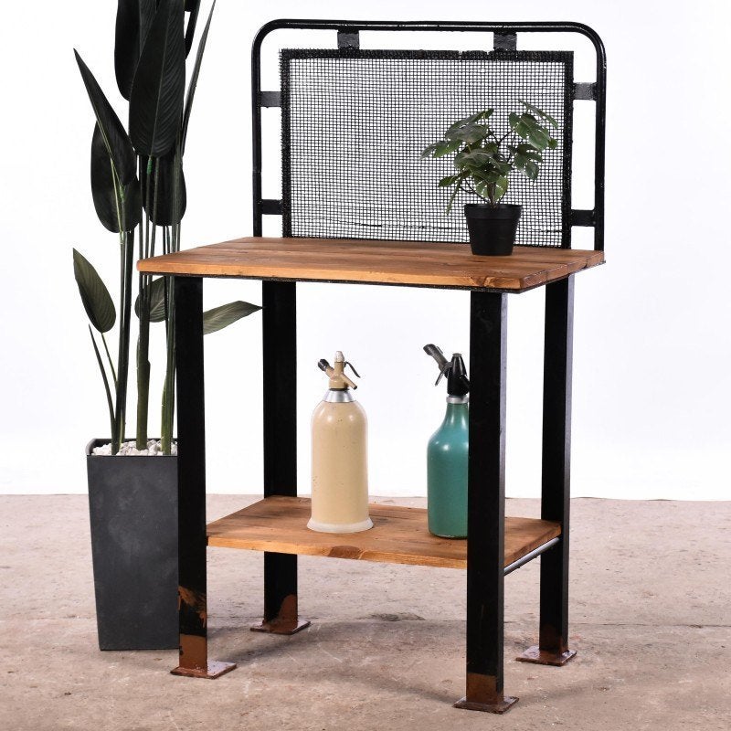 Industriële bartafel koffietafel, hoge tuintafel werktafel., Ophalen, Gebruikt, ., .