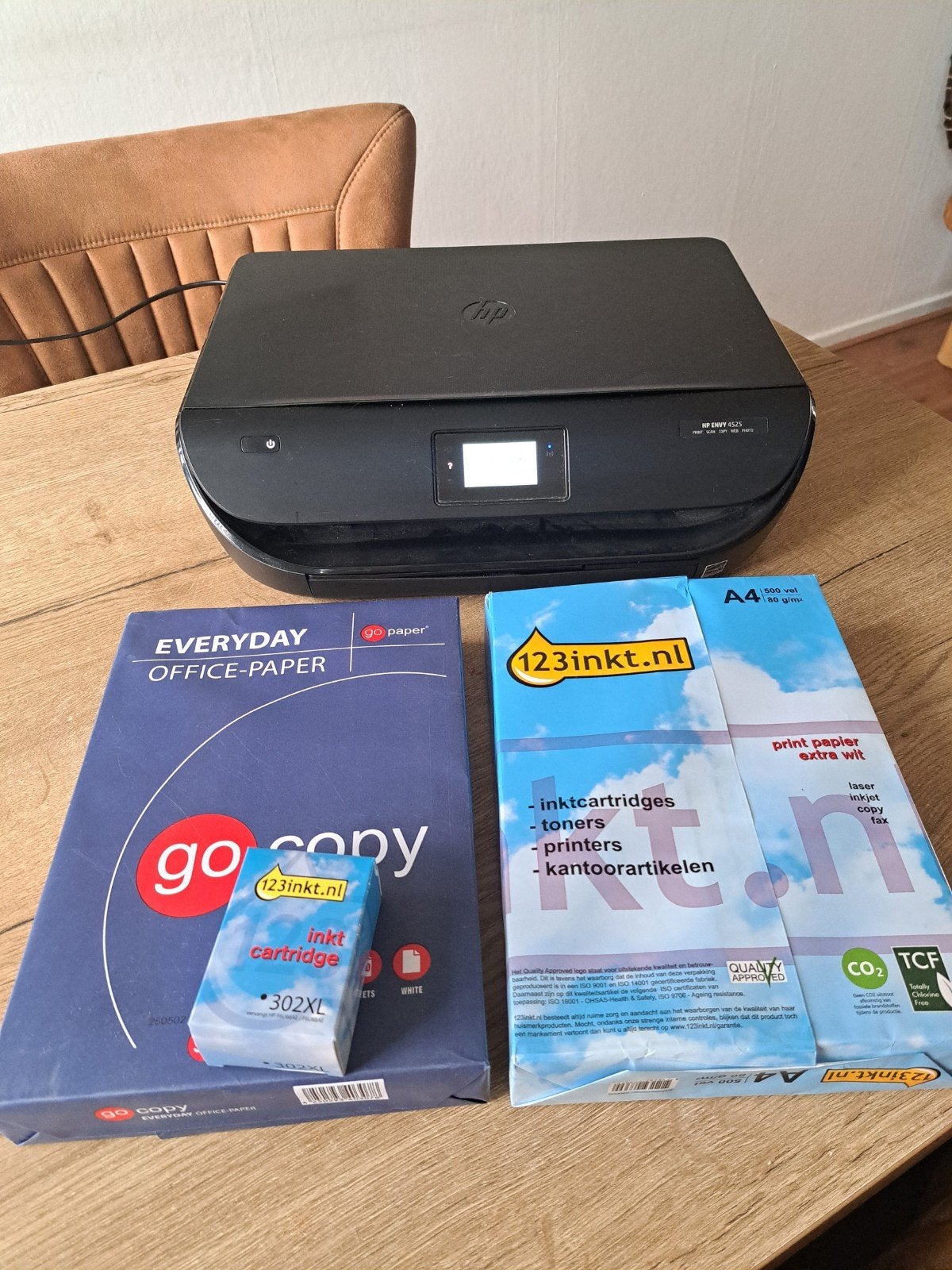 HP Envy 4525 All-in-One Printer met extra inkt en papier, Computers en Software, Ophalen, Inkjetprinter, All-in-one, Draadloos
