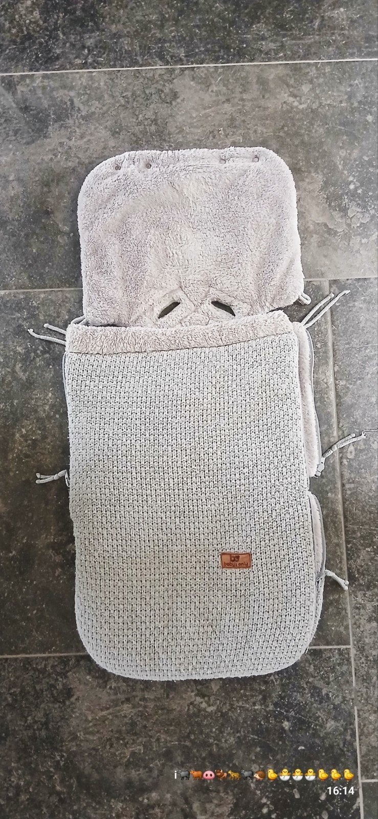 Baby's Only voetenzak voor Maxi Cosi - Grijs, Ophalen of Verzenden, Zo goed als nieuw, Minder dan 70 cm, Overige typen