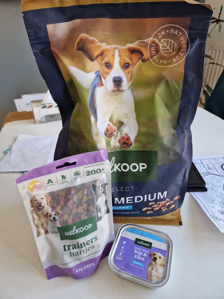 Nieuw:Puppy brokken, paté en trainers (snoepjes) van Welkoop, Dieren en Toebehoren, Dierenvoeding, Ophalen, Hond