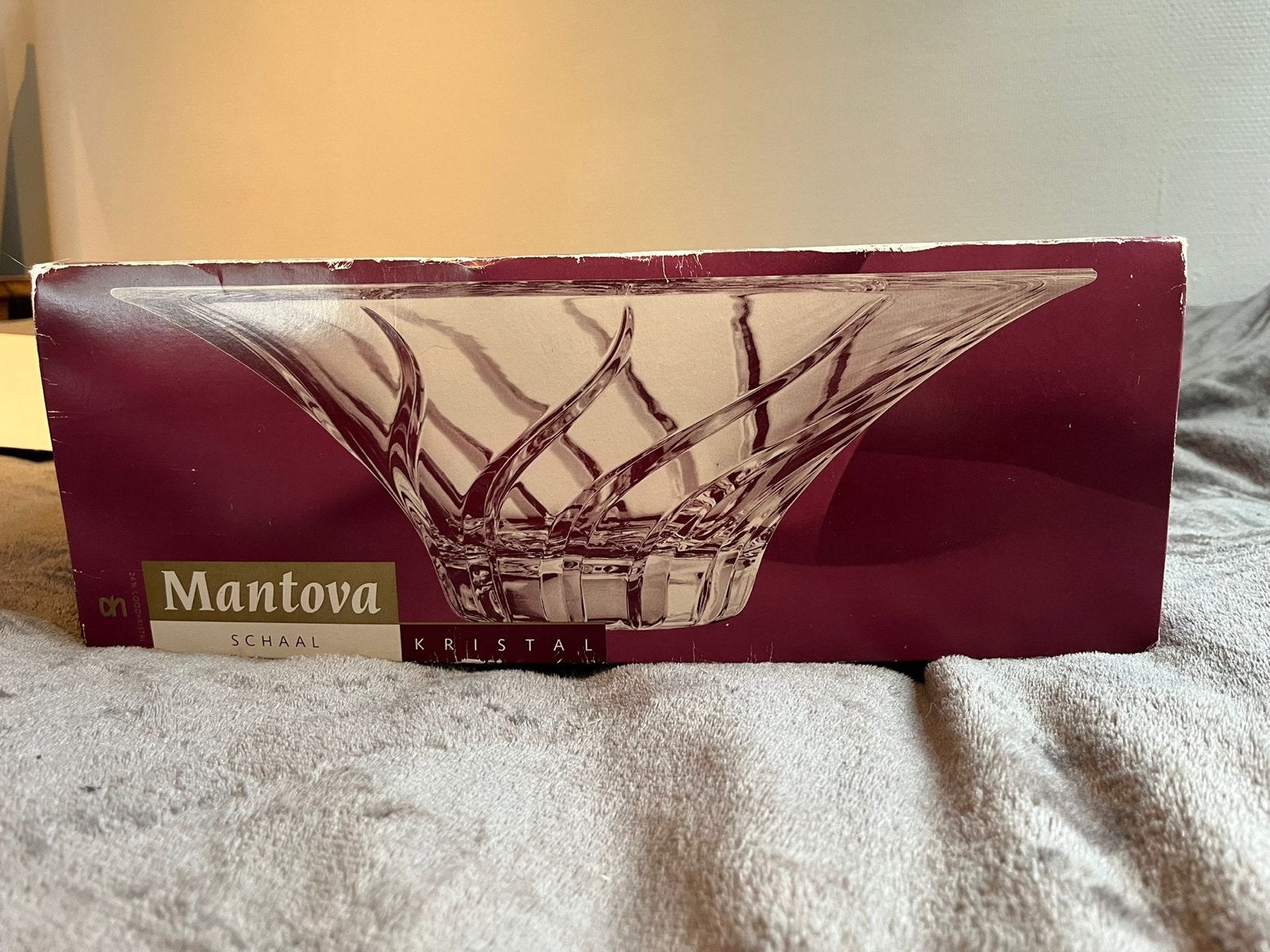 Mantova Kristal Schaaltje - Nieuw in Doos, Antiek en Kunst, Ophalen