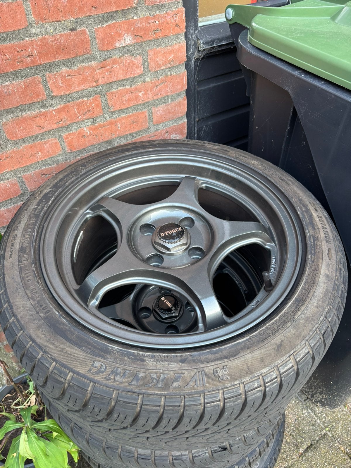 Set 4x100 D-force velgen 15”, Ophalen