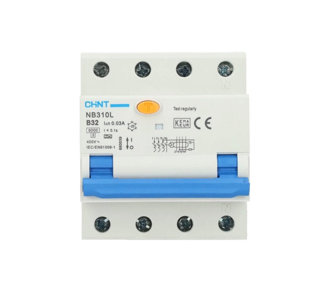 Chint aardlekautomaat B32 30mA type A 3-fase NIEUW 3P+N) 6kA, Ophalen, Nieuw
