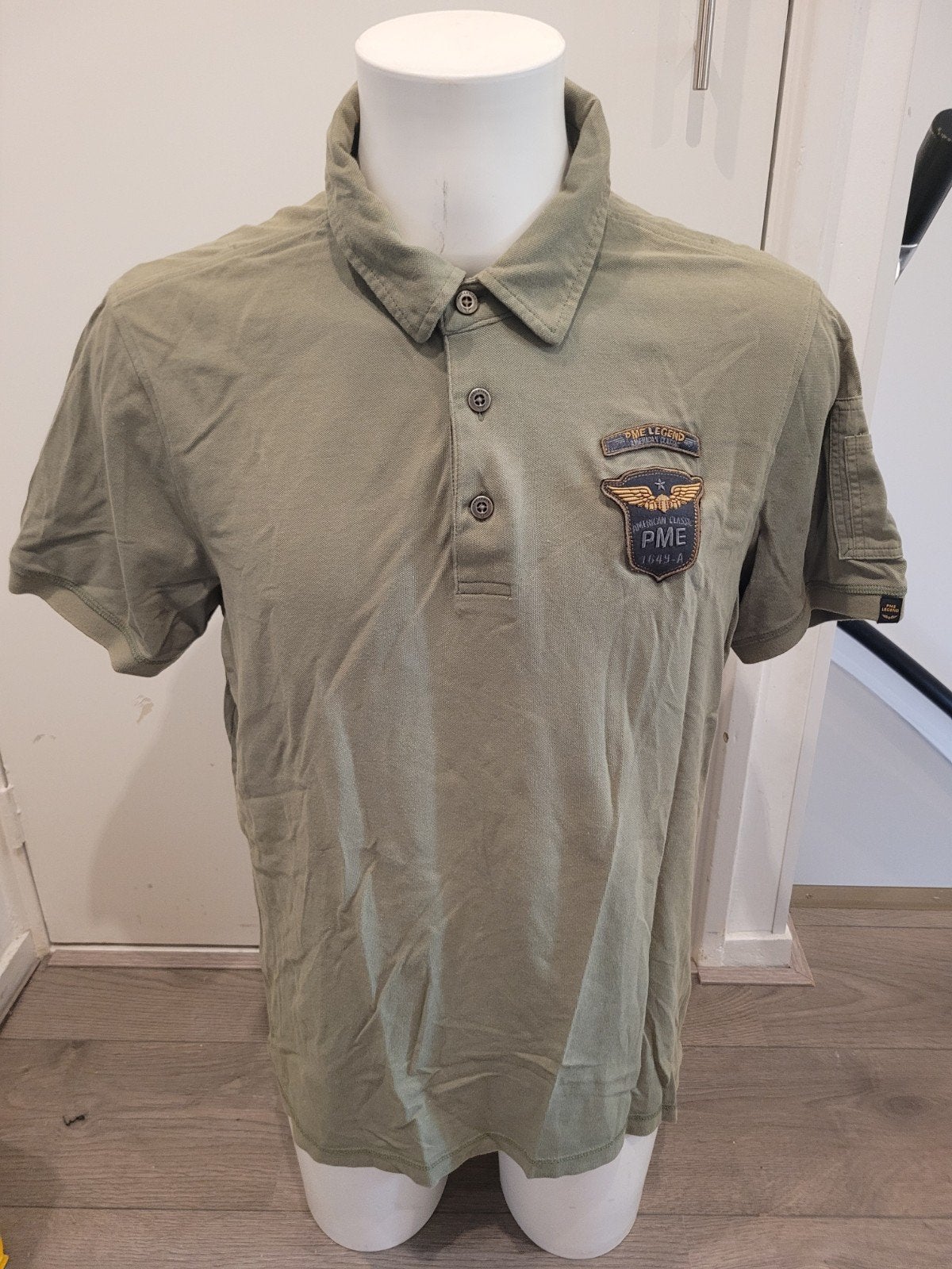 Mooie groene Pme Legend polo maat L, Kleding | Heren, Polo's, Maat 52/54 (L), Pall Mall PME Legend, Ophalen of Verzenden, Zo goed als nieuw
