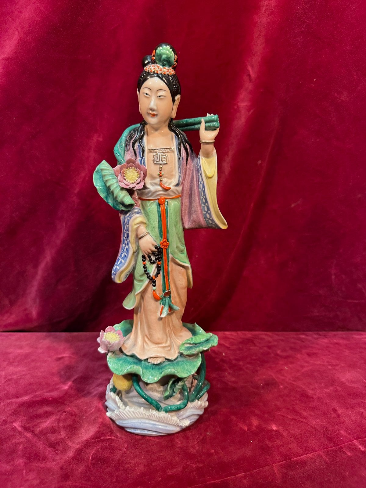 Prachtig Beeld van Guan Yin - Aziatische Kunst, Ophalen of Verzenden, 20 - 50 cm, Steen of Keramiek, Beeld