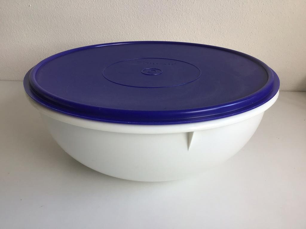 Tupperware mengkom beslagkom kom Fix-N-Mix 6 liter, Ophalen of Verzenden, Gebruikt, Blauw, Bak of Kom