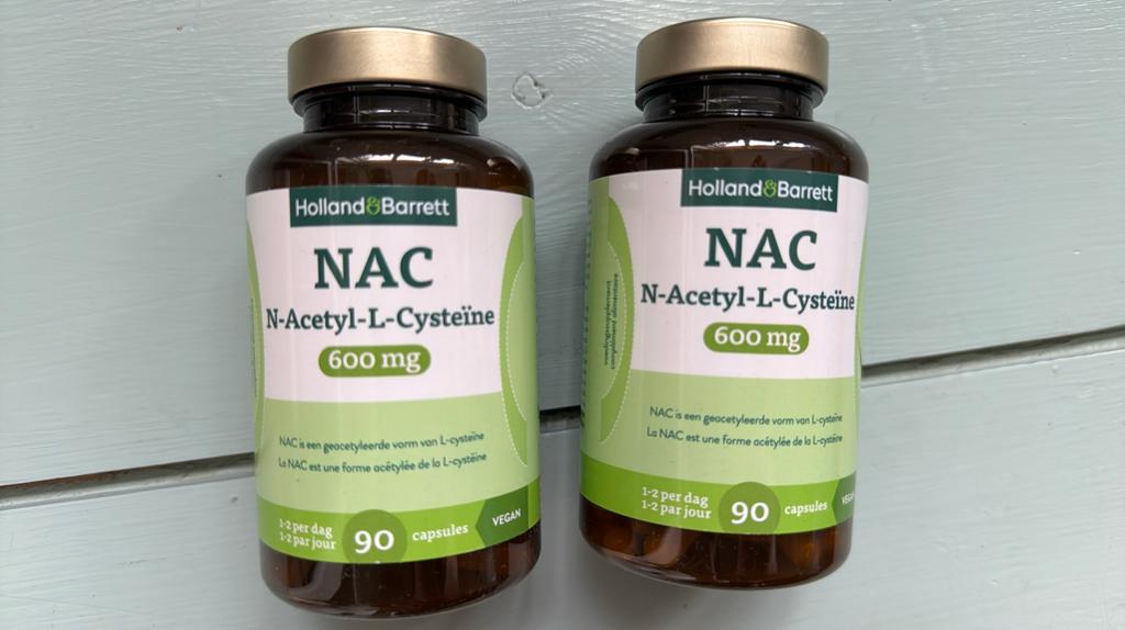 2x Holland & Barrett NAC N-Acetyl-L-Cysteïne 600mg, Sport en Fitness, Gezondheidsproducten en Wellness, Ophalen of Verzenden, Nieuw