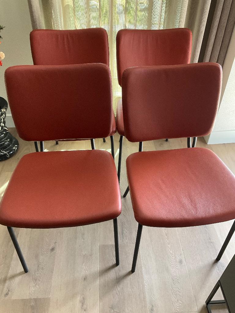 Eettafel stoel, Ophalen, Overige kleuren, Leer, Zo goed als nieuw