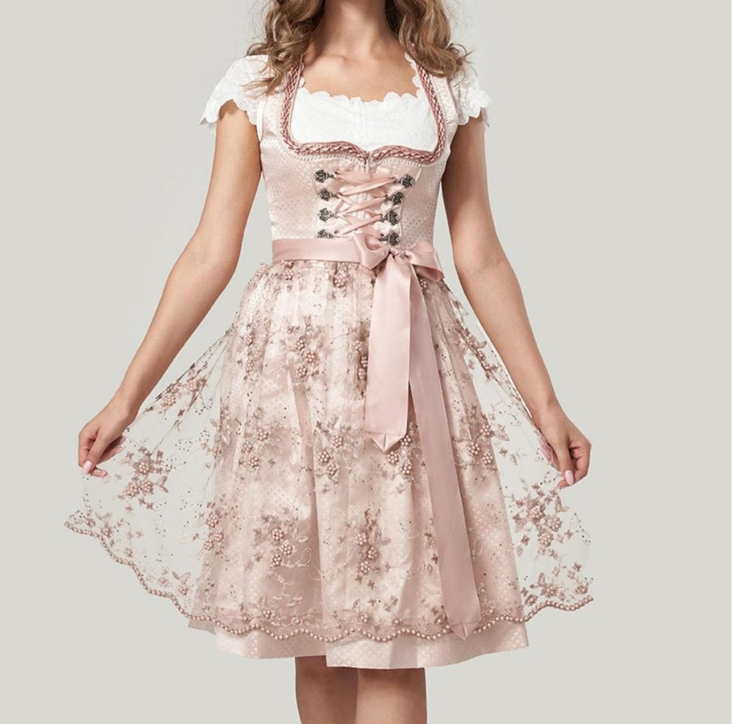 Elegante luxe 3-delige Dirndl maat 38-44 midi 60cm, Maat 42/44 (L), Nieuw, Ophalen of Verzenden, Overige thema's