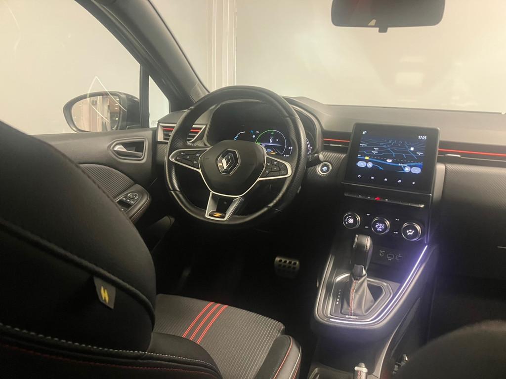Renault Clio 1.6 E-Tech Hybrid 140 R.S. Line | RS| LED | NAV, Gebruikt, 4 cilinders, Leder en Stof, Zwart