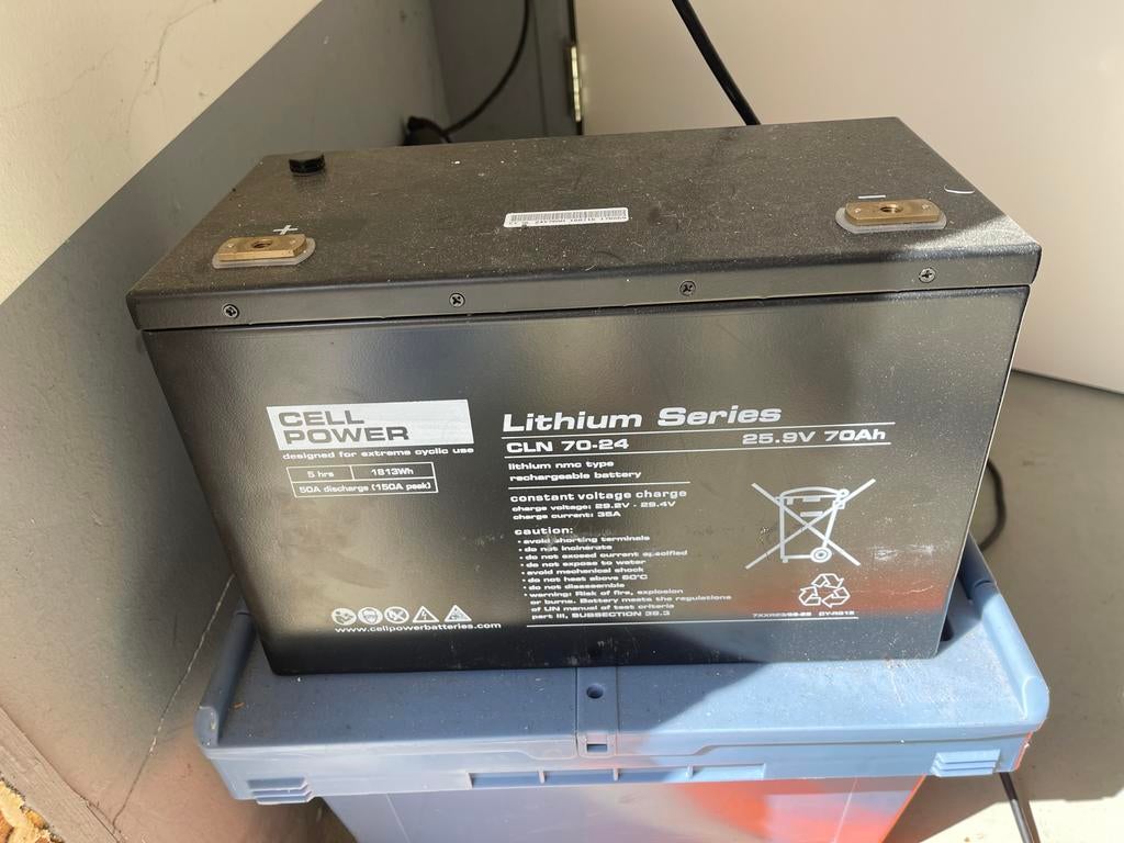 CELLPOWER Lithium Accu CLN 70-24, 25.9V 70Ah, Ophalen, Gebruikt, Oplaadbaar