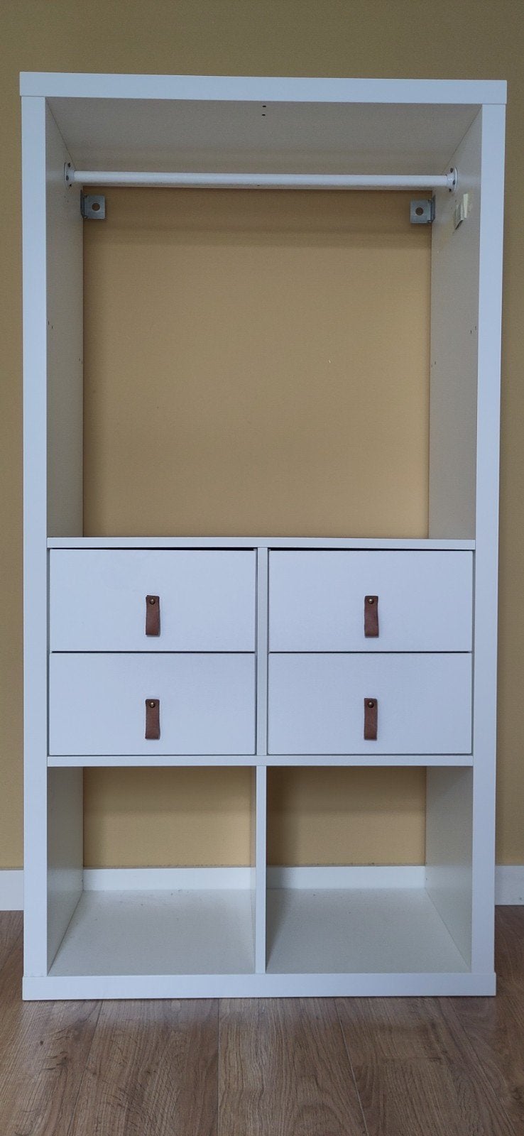 IKEA Witte kledingkast met lades en hangruimte, Ophalen, Met lade(s), 100 tot 150 cm, 50 tot 100 cm