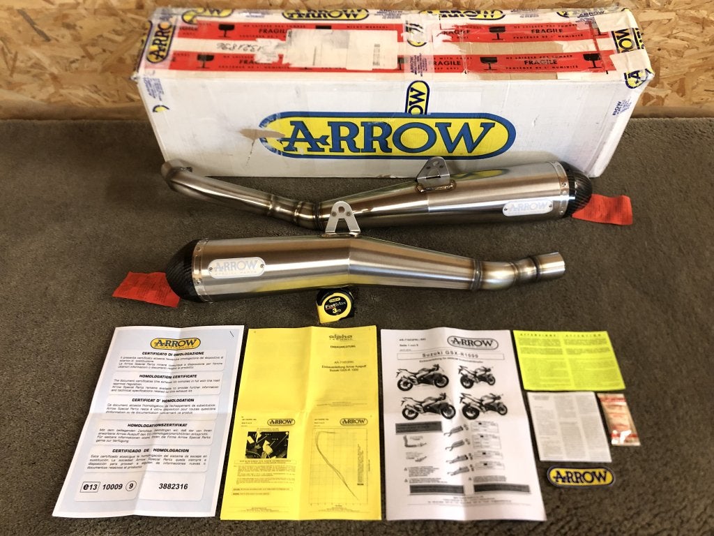 Arrow Pro Racing uitlaten dempers GSXR1000 09-11 K9 L0 L1, Motoren, Onderdelen | Suzuki, Verzenden, Arrow Special Parts S.p.A.