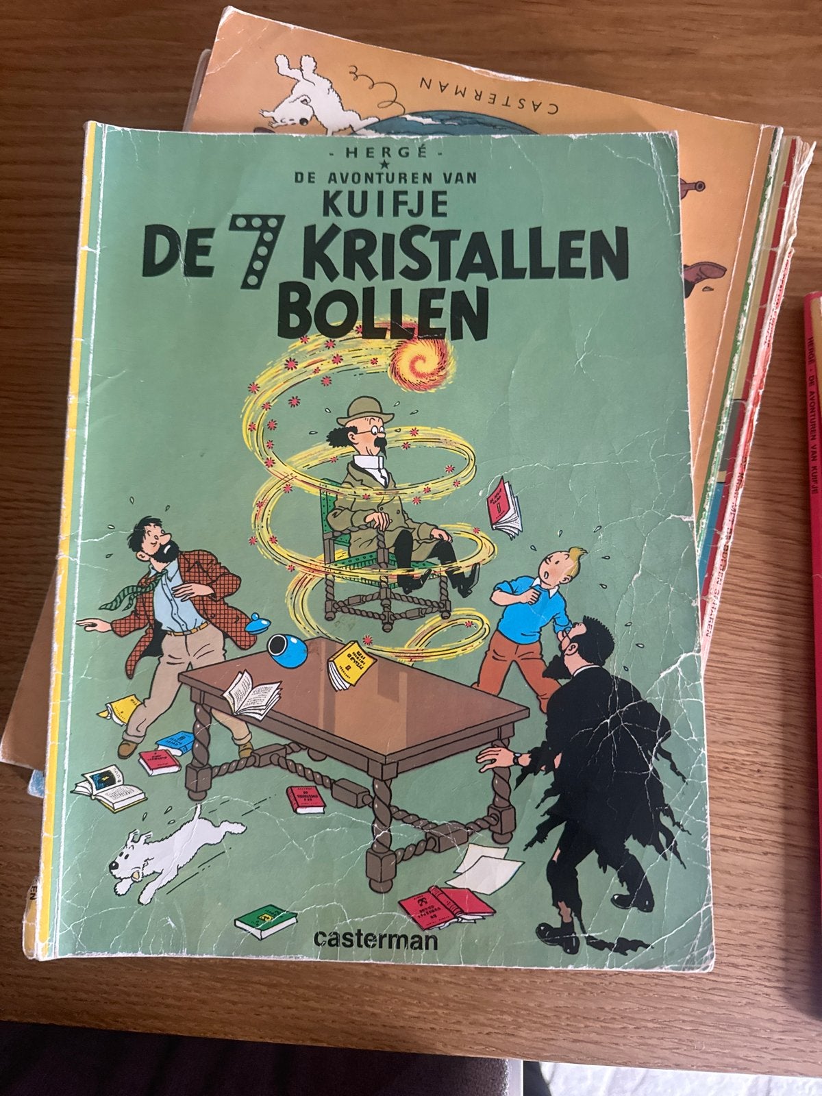 Kuifje: De 7 Kristallen Bollen - Vintage Stripboek, Eén stripboek, Ophalen of Verzenden, Gelezen