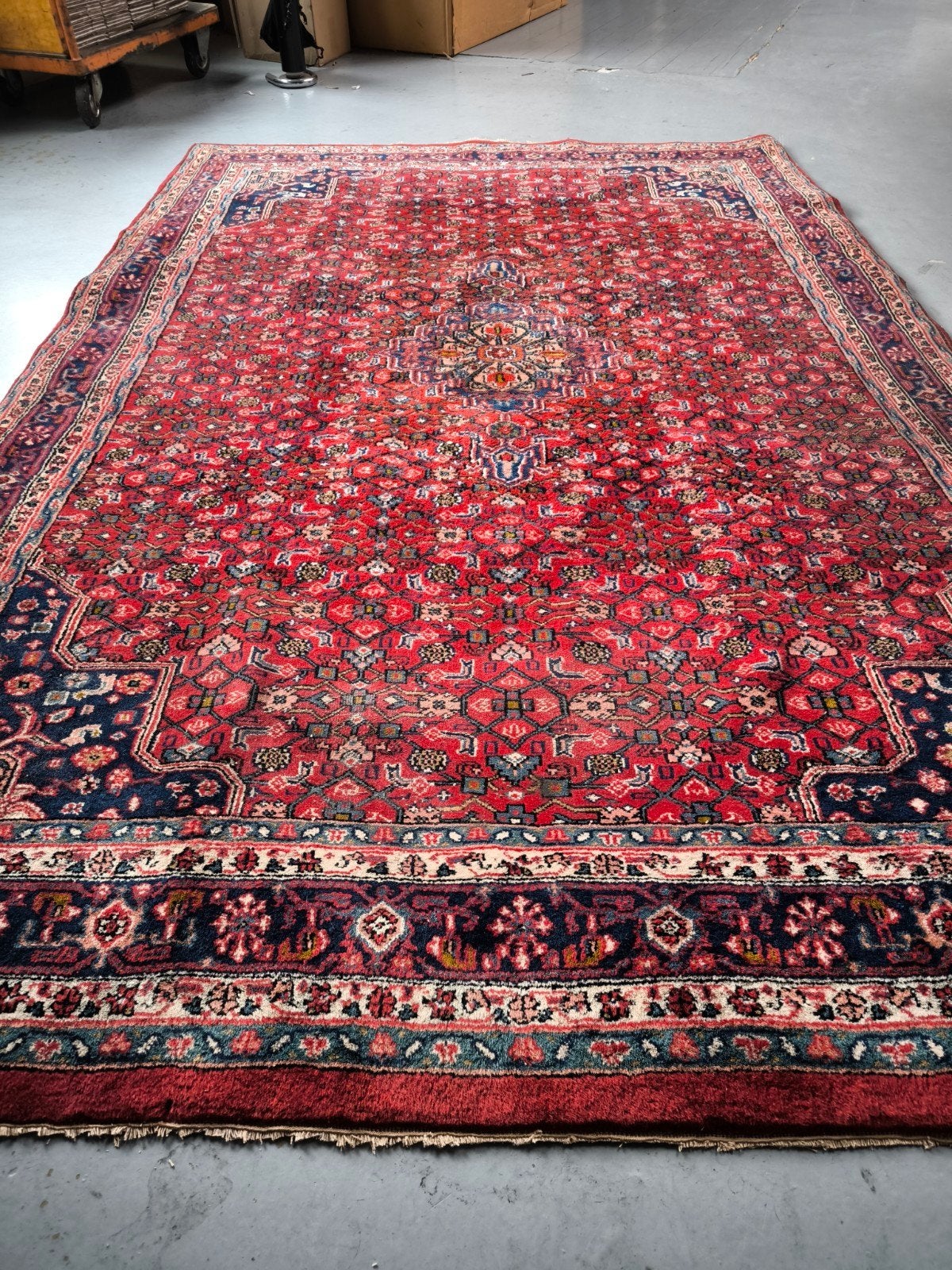 Perzisch tapijt - 170 x 260 cm, Ophalen, Gebruikt, Blauw, 150 tot 200 cm