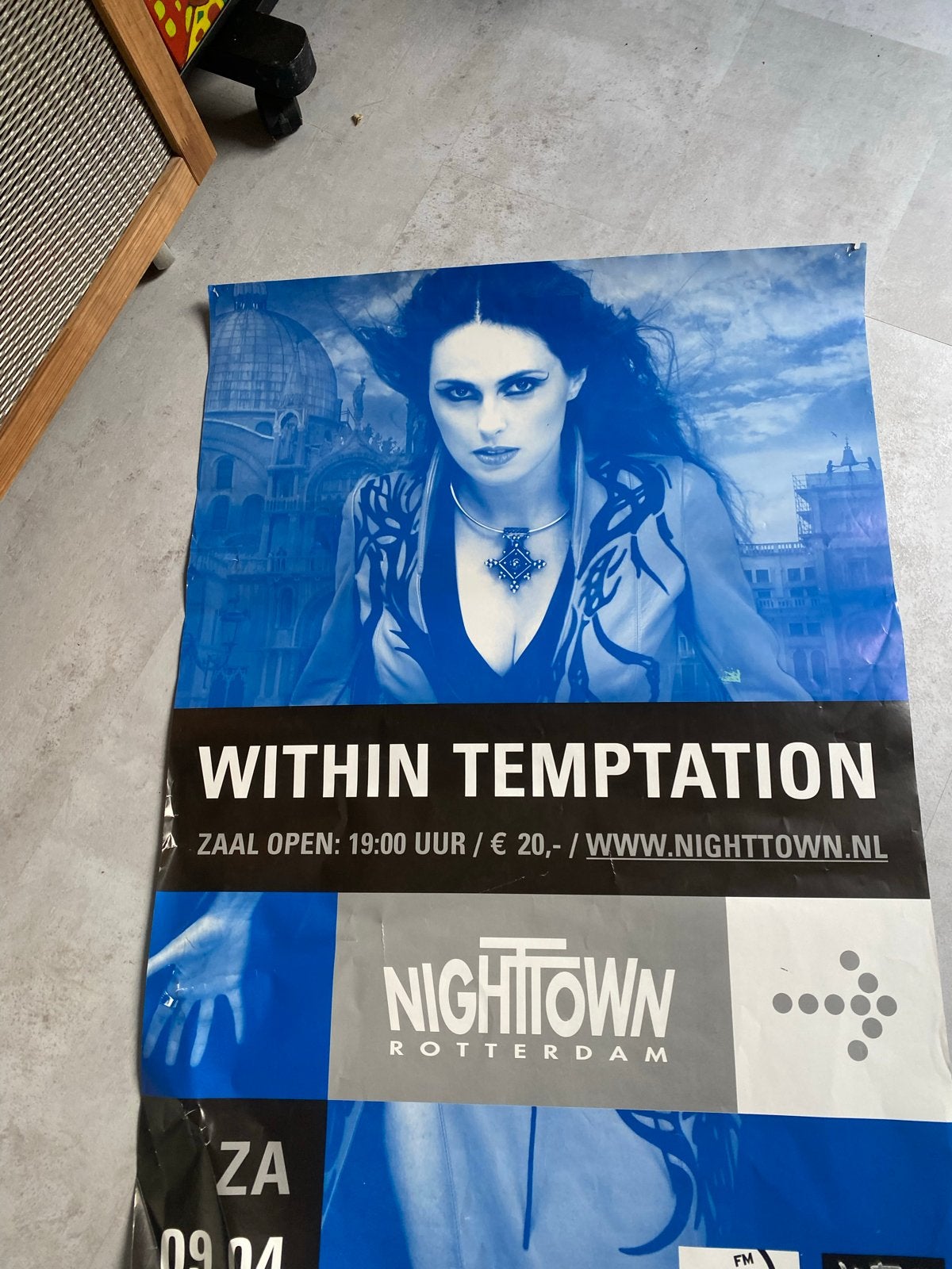 Within Temptation Nighttown 2005 Concert Poster, Ophalen, A1 t/m A3, Muziek, Rechthoekig Staand