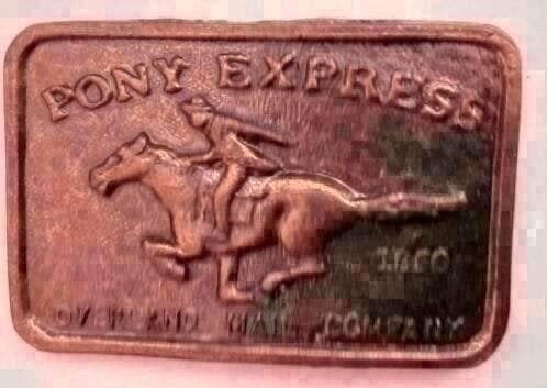 Belt buckle gesp Pony Express, Ophalen of Verzenden, Overige kleuren, Minder dan 95 cm