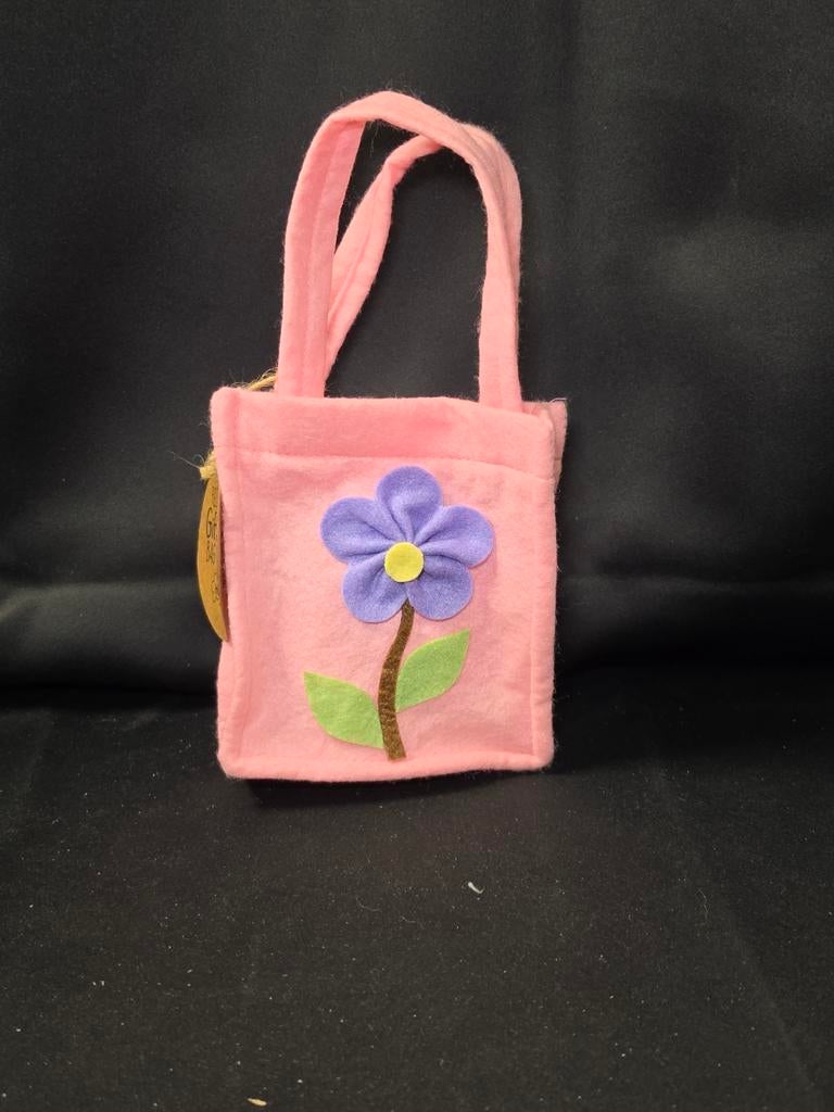 vilten tas met bloem voorop | Felt bag flower, Sales by vr, ., Nieuw, Ophalen of Verzenden