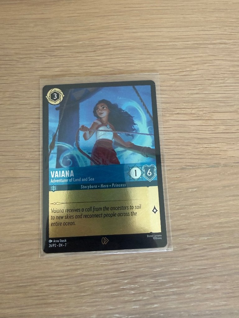 Moana - Adventurer of Land and Sea - Lorcana - Promo, Ophalen of Verzenden, Overige figuren, Zo goed als nieuw, Beeldje of Figuurtje