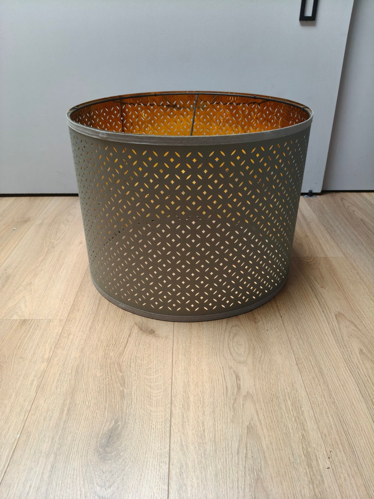 Groene lampenkap Ikea, Huis en Inrichting, Lampen | Lampenkappen, Ophalen, Overige typen, 44 cm, Rond