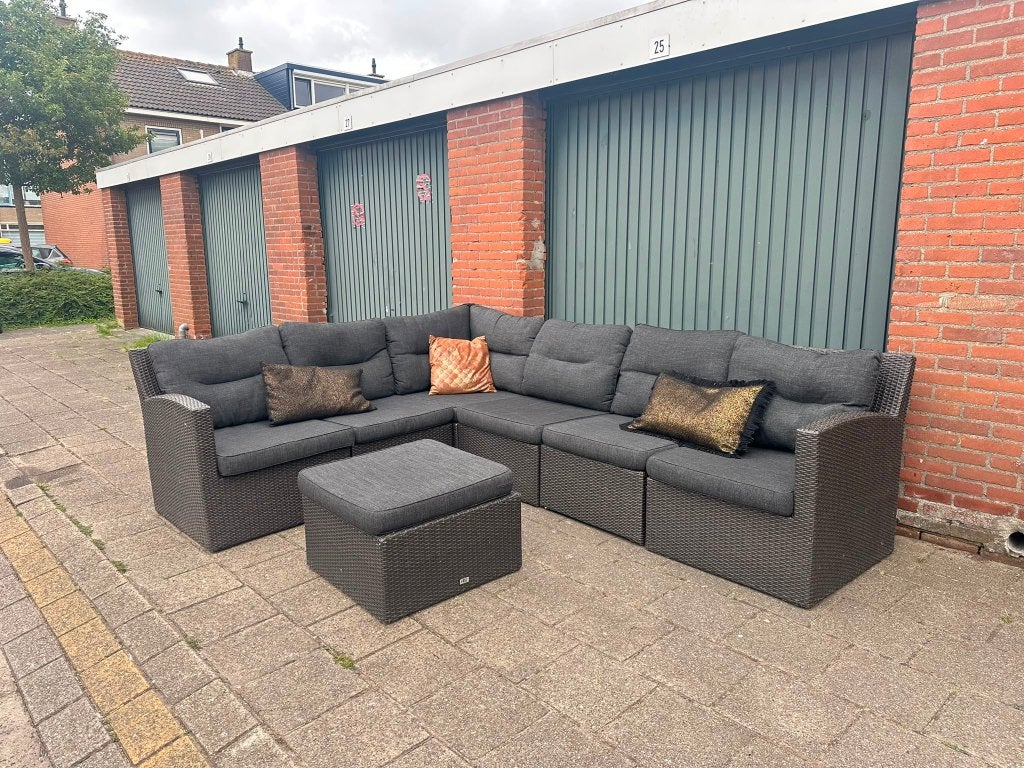 prachtige Loungeset, Tuin en Terras, Tuinsets en Loungesets, Ophalen, 6 zitplaatsen, Bank, Zo goed als nieuw