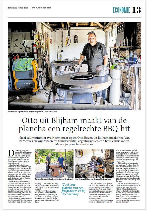 OB Plancha bbq grill, Met accessoires, Nieuw, Ophalen of Verzenden, Blijham