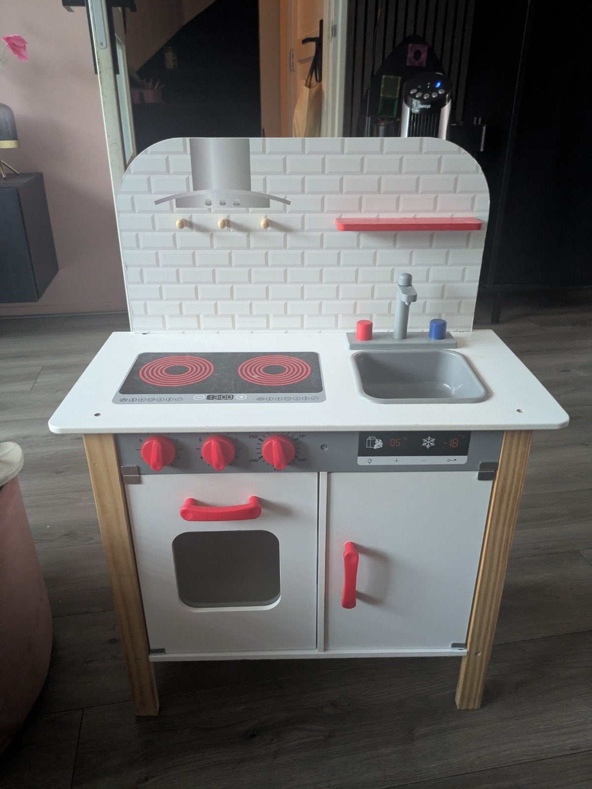 Keukentje met toebehoren, Ophalen, Gebruikt, Hout, Speelkeuken