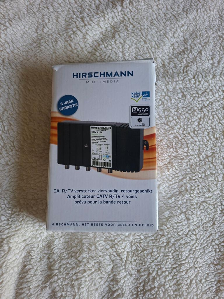 Hirschmann Multimedia CAI R/TV Versterker GHV 41 M, Ophalen, Nieuw, Minder dan 2 meter, Overige kabels