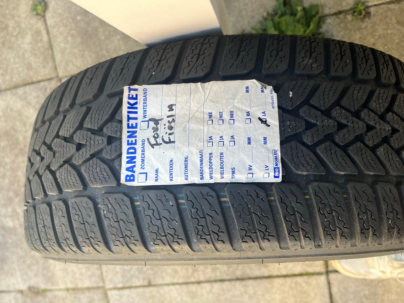 Set van 4 Dunlop winterbanden 195/50R15 voor Ford Fiesta, Ophalen, Gebruikt