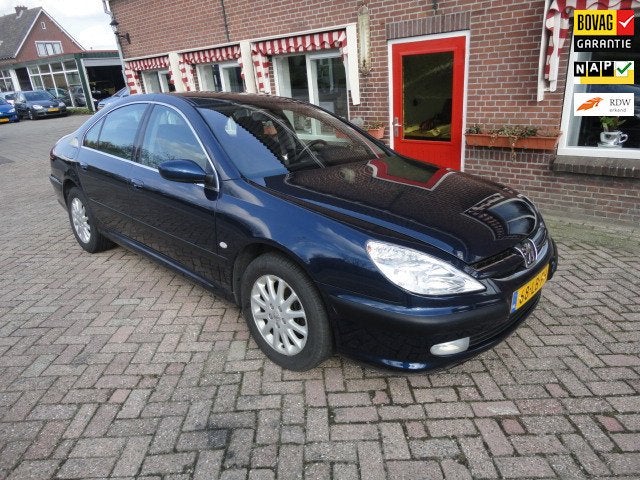 Peugeot 607 2.2-16V HDI Clima - RIJKLAAR, Auto's, Voorwielaandrijving, Zwart, 4 cilinders, Blauw