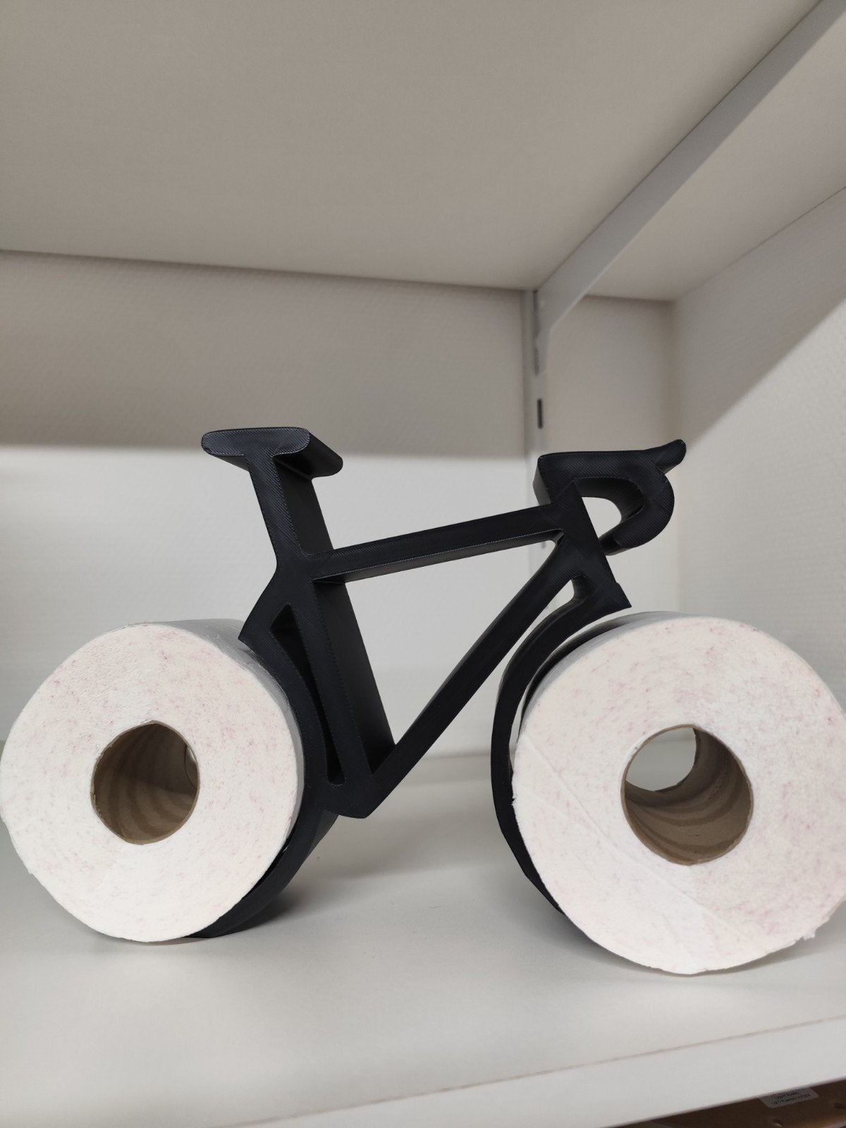 WC rol houder fiets - Uniek en decoratief, Zwart, Nieuw, Kunststof, Ophalen of Verzenden