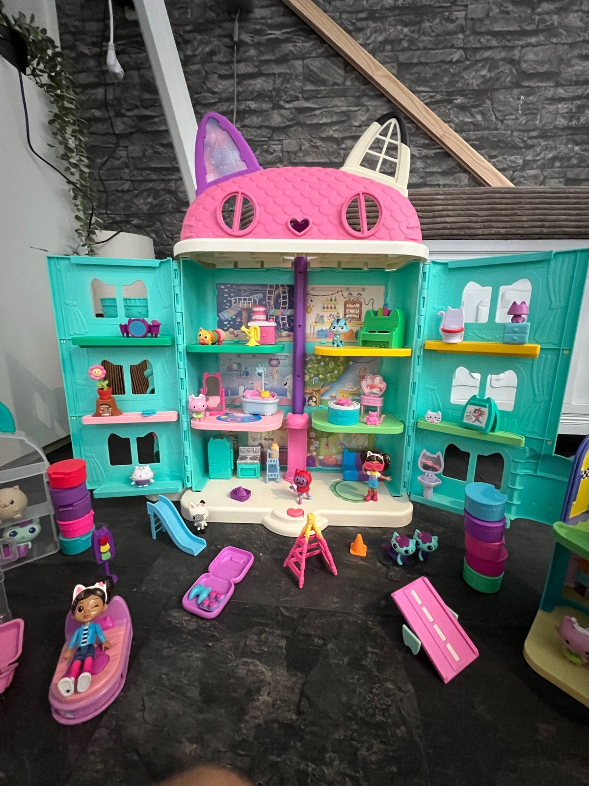 Gabby's Poppenhuis met extra's, Ophalen of Verzenden, Zo goed als nieuw, Poppenhuis