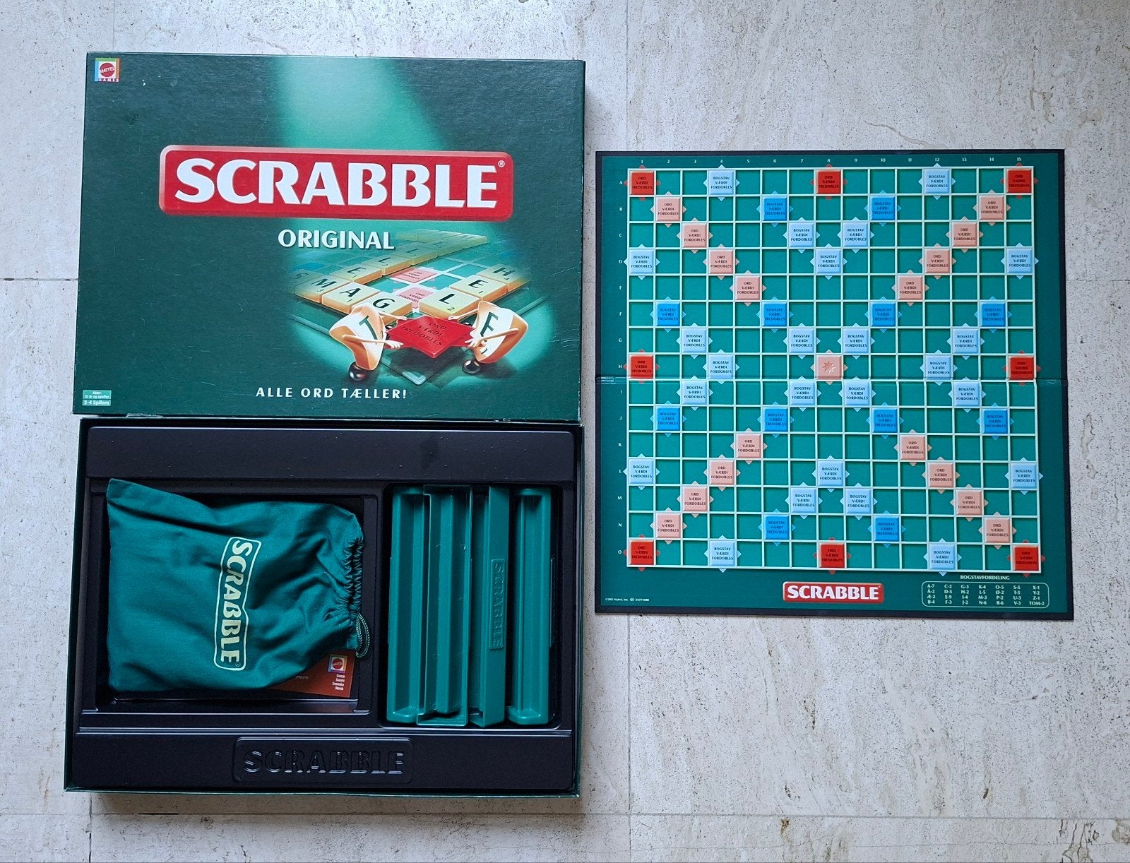 Scrabble original spel, Ophalen of Verzenden, Zo goed als nieuw