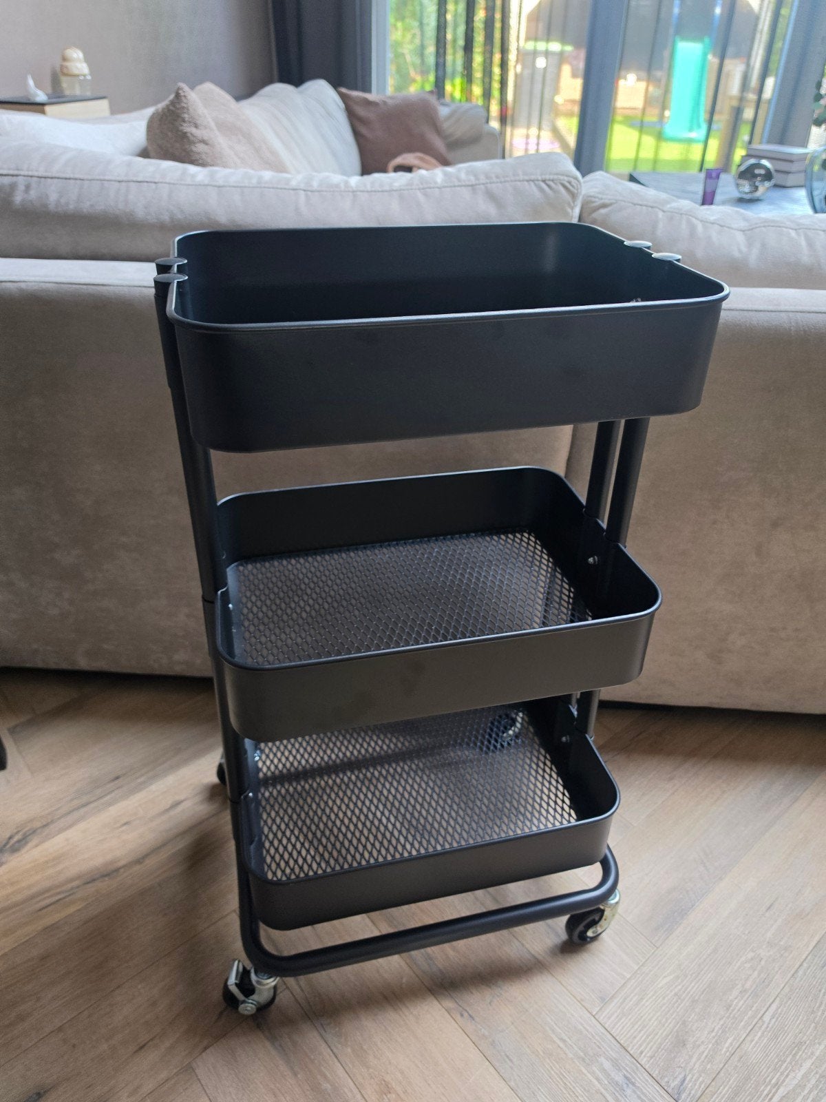 IKEA trolley - Zo goed als nieuw, Ophalen, Zwart, Zo goed als nieuw, Metaal
