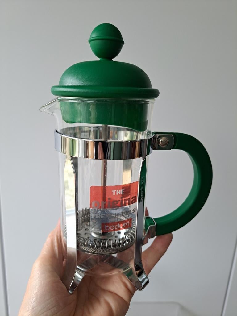 Bodum design cafetiére, coffee-press, koffiemaker, Ophalen of Verzenden, Zo goed als nieuw, Overige materialen, Overige stijlen