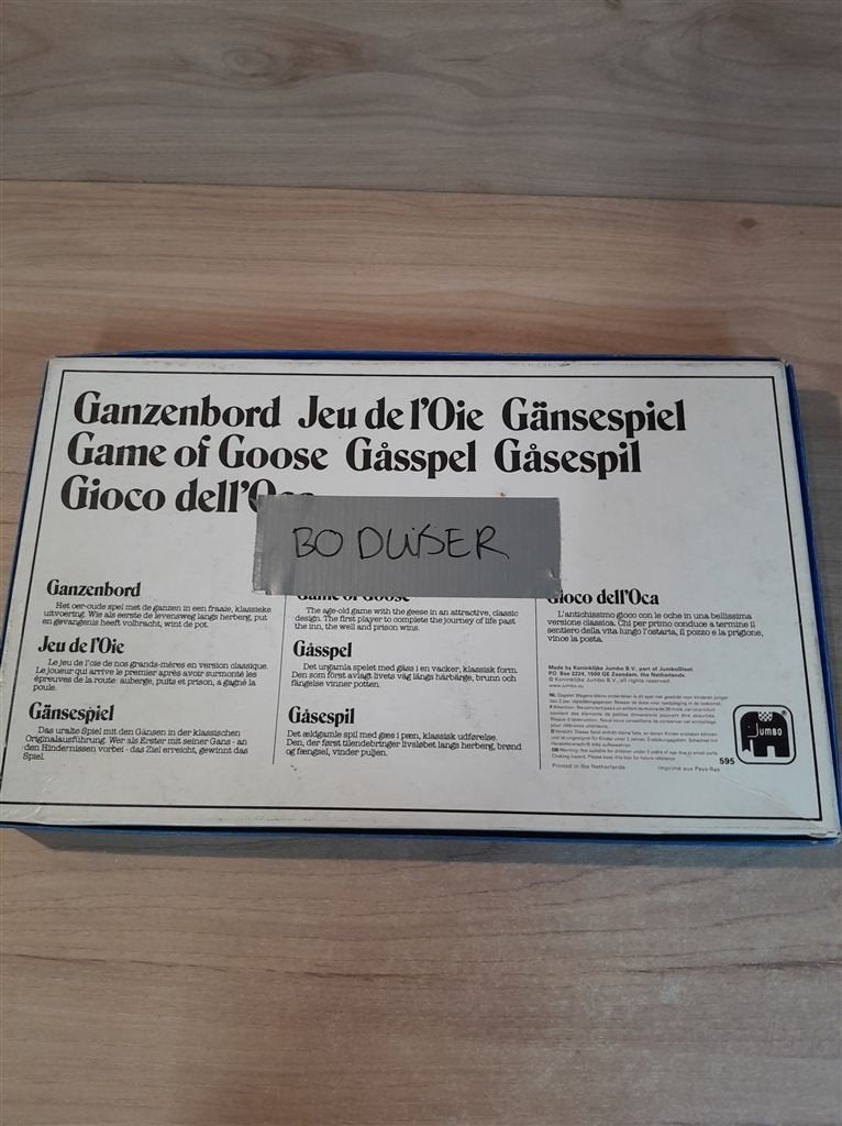 Oud hollands ganzenbord - s6193, Verzenden, Zo goed als nieuw