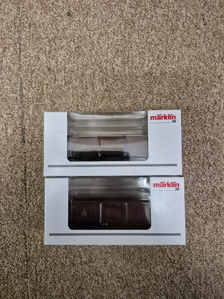 2x Omm55 DB geweatherd en omgenummerd Märklin 46058, Wisselstroom, Wagon, Ophalen of Verzenden, Zo goed als nieuw