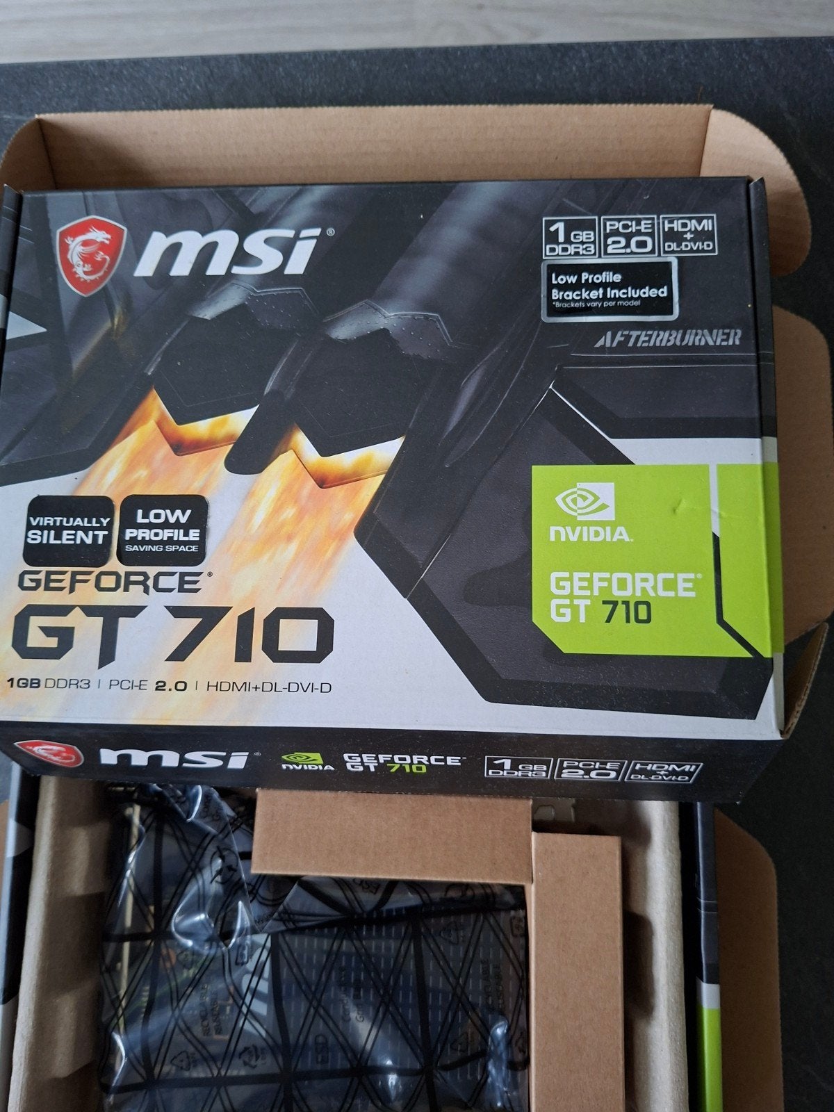 MSI GeForce GT 710 1GD3H LP Grafische Kaart, Computers en Software, Videokaarten, PCI-Express 2, GDDR3, HDMI, Nieuw
