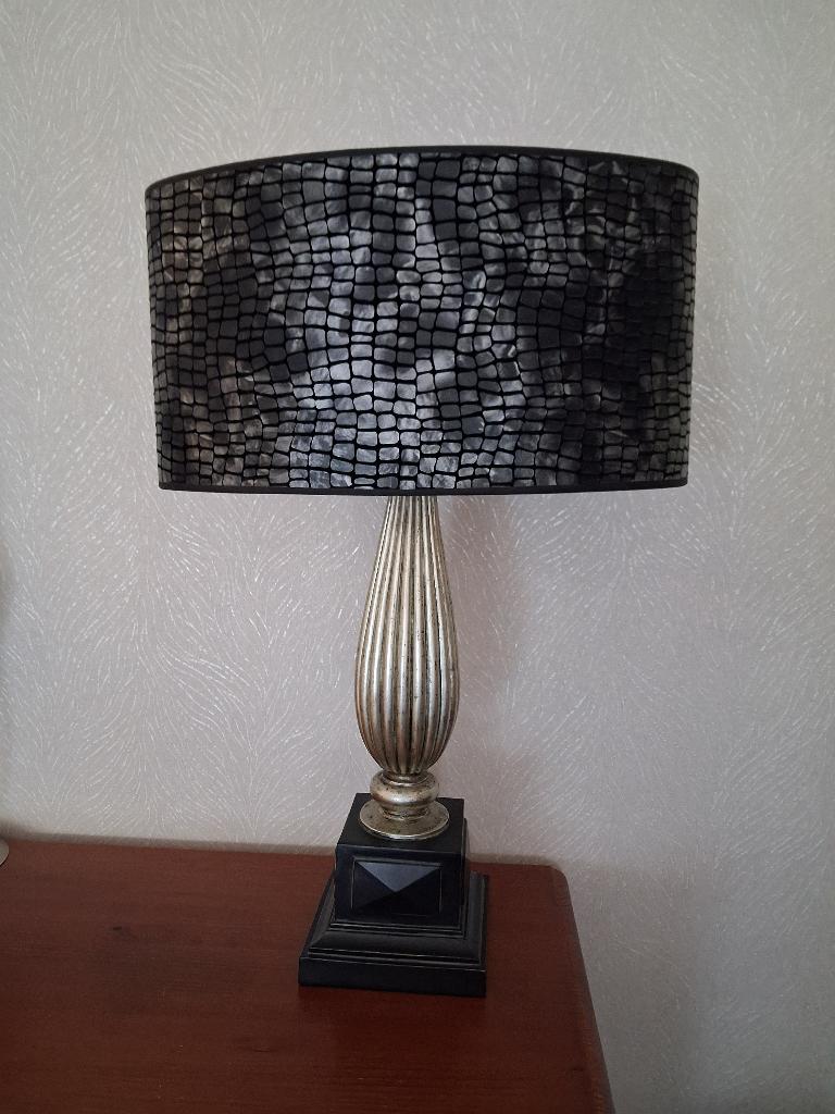 Vintage tafellampen met kap van Light & Living, Ophalen, Zo goed als nieuw, Vintage, 50 tot 75 cm