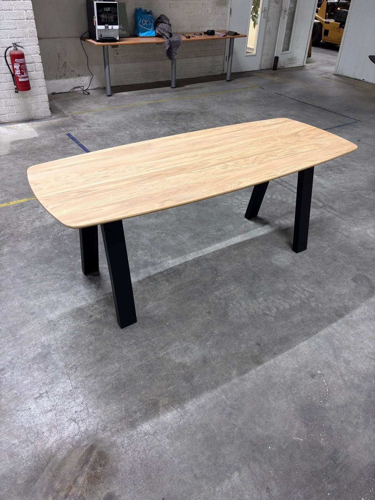 Deens ovale eettafel eikenhout 200x80 cm, Verzenden, Eikenhout, Nieuw, 50 tot 100 cm