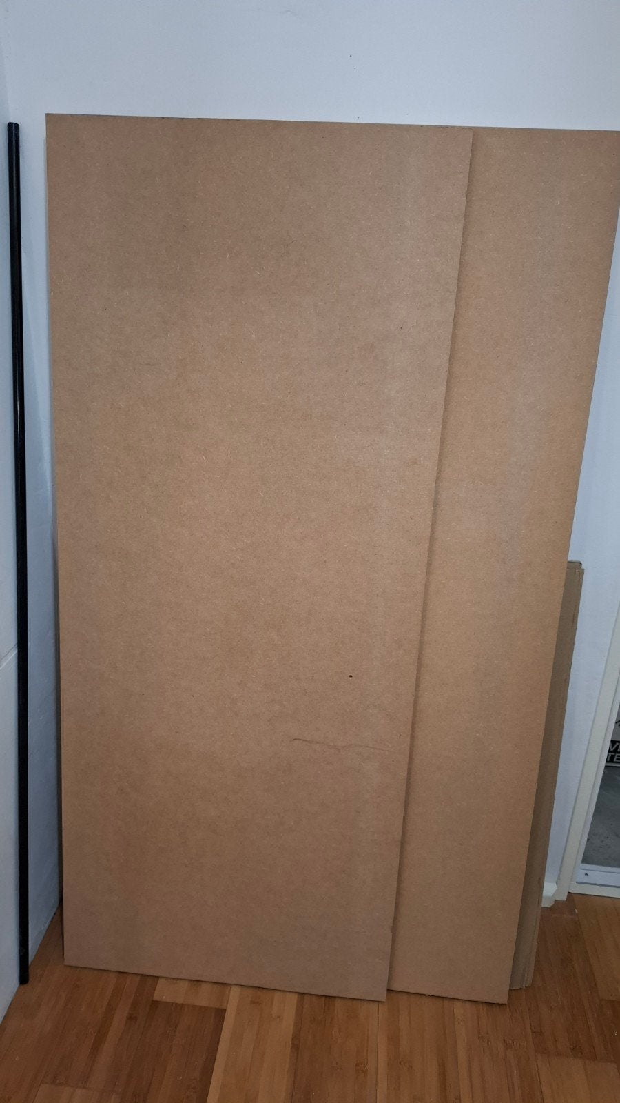 MDF plaat 18 mm dik, 60 x 144 cm, Doe-het-zelf en Verbouw, Ophalen, Gebruikt, Overige materialen, Minder dan 20 mm