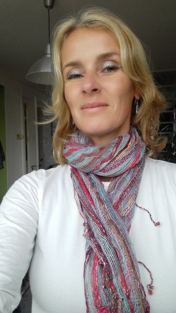 Nieuwe katoenen sjaal gestreept veelkleurig, Verzenden, Nieuw, Maat 46/48 (XL) of groter, Sjaal