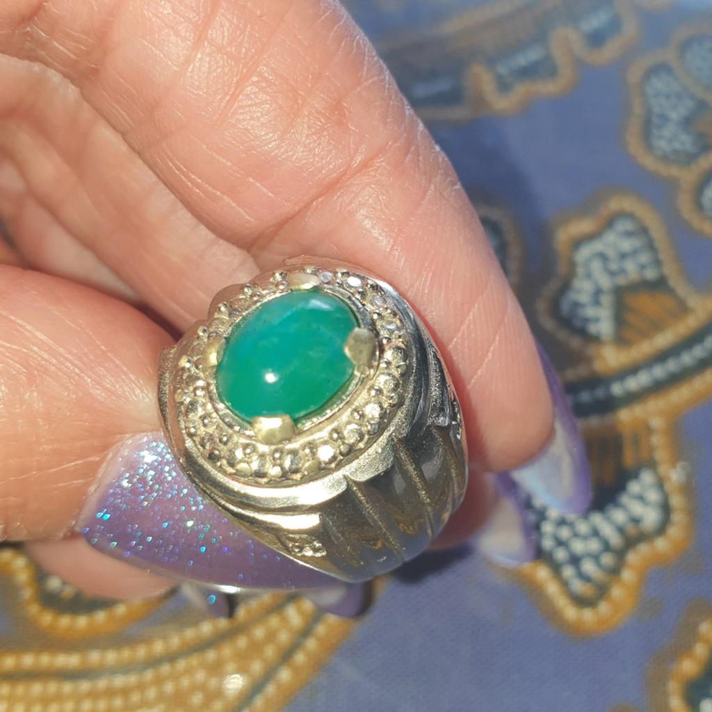 Ring maat 17,25 batu Bacan Doko Molukken, Nieuw, Ophalen of Verzenden, 17 tot 18, Dame of Heer