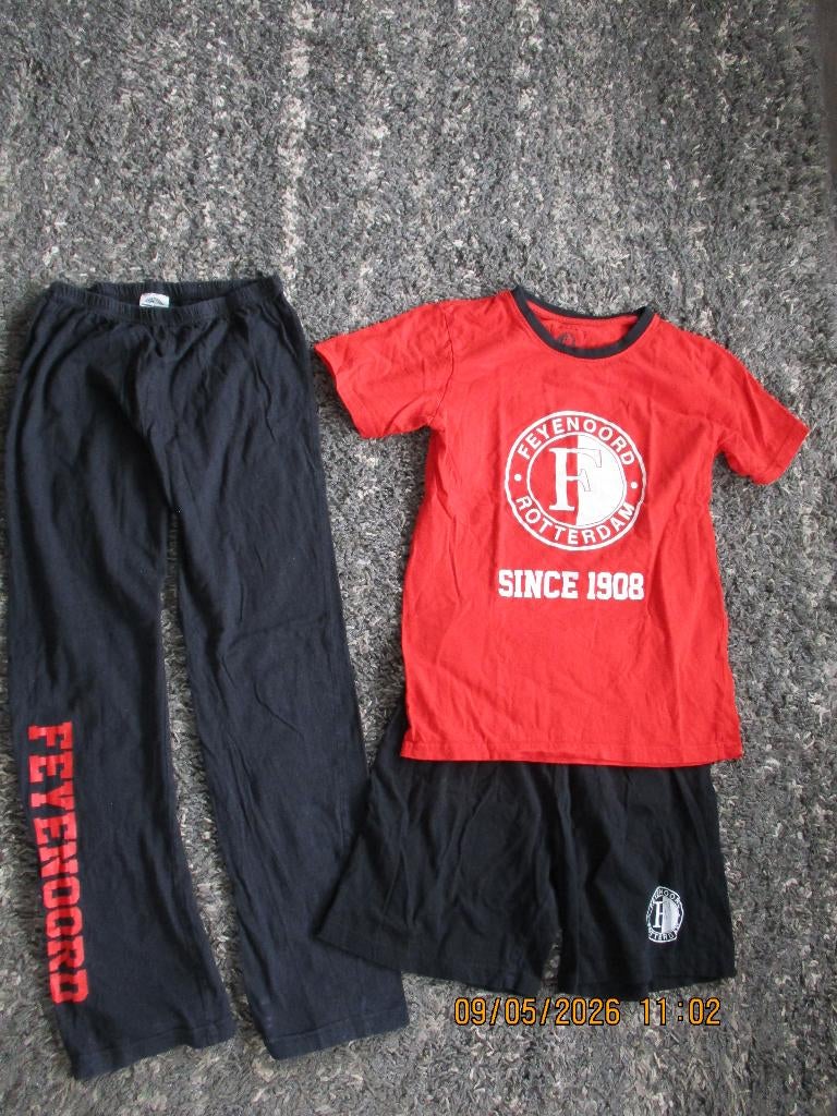 pyama shortama van Feyenoord, Nacht- of Onderkleding, Jongen of Meisje, Ophalen of Verzenden, Zo goed als nieuw