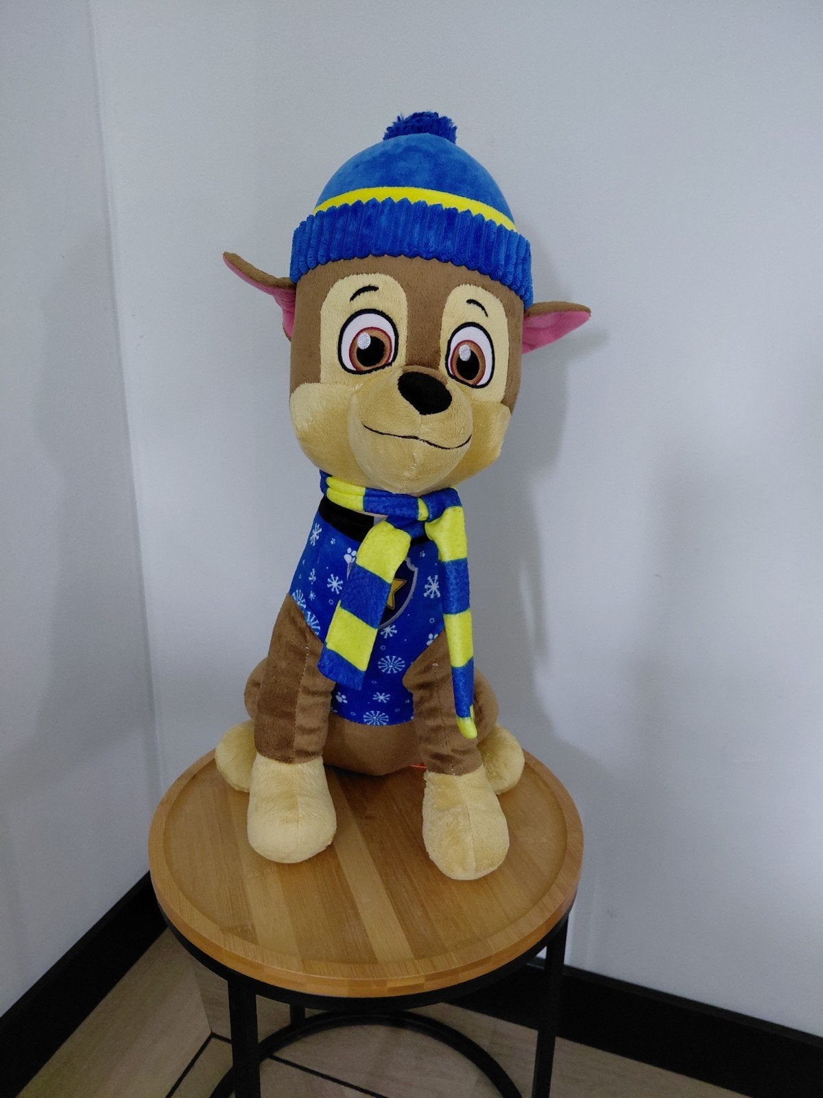 Paw Patrol Chase knuffel met winterkleding, Overige merken, Blauw, Zo goed als nieuw, Middelgroot (20 tot 80 cm)