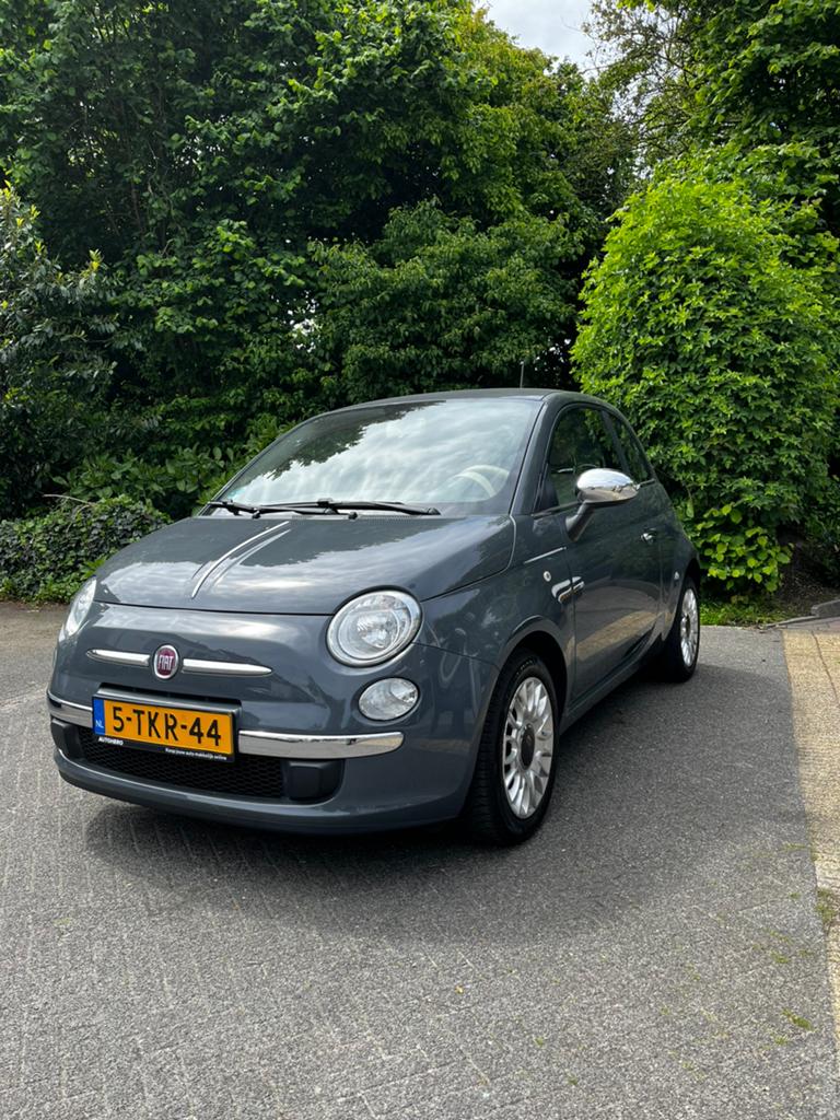 Fiat 500 0.9 Twinair C 2014 Nardo Grey, Voorwielaandrijving, 840 kg, Leder en Stof, Origineel Nederlands