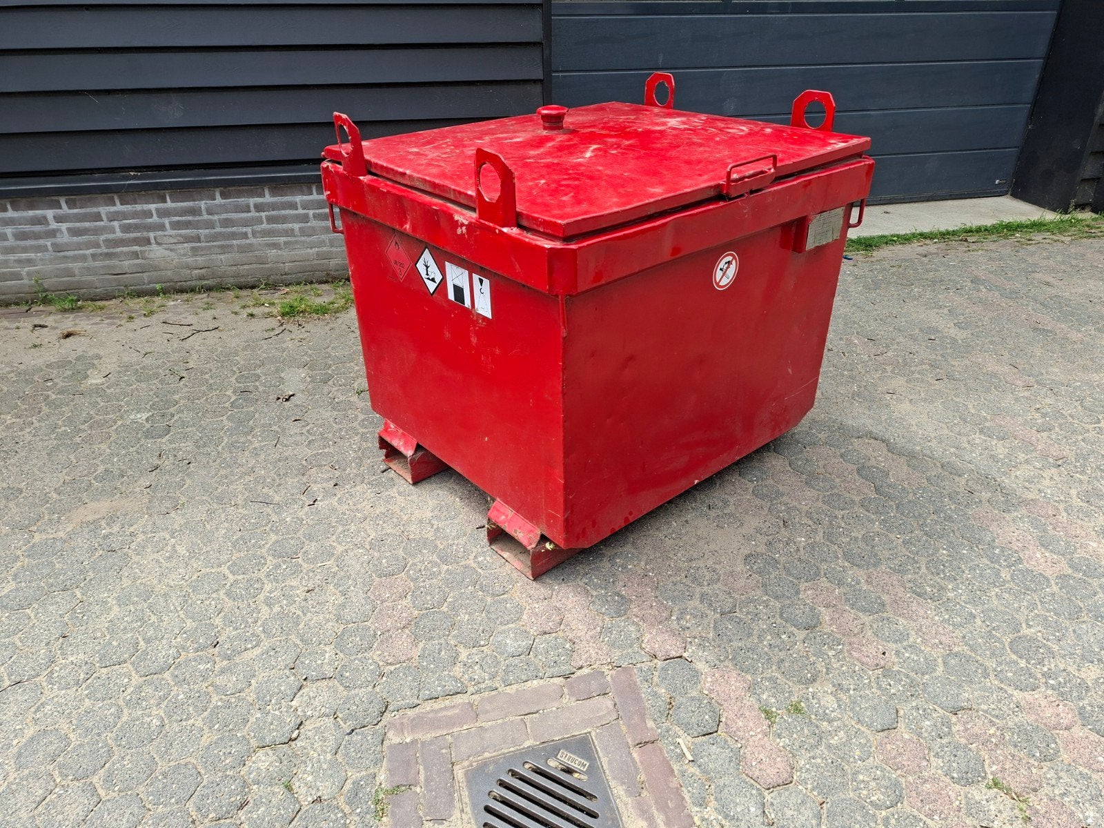 Tolsma IBC, dieseltank, opslagtank 400liter incl handpomp, Ophalen