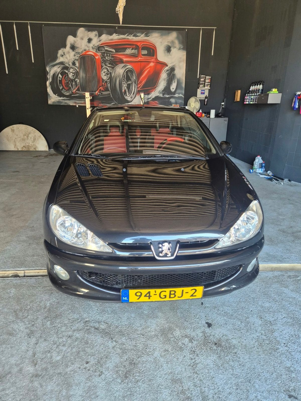 Peugeot 206 1.6 16V CC 2004 Zwart, Auto-onderdelen, Ophalen of Verzenden