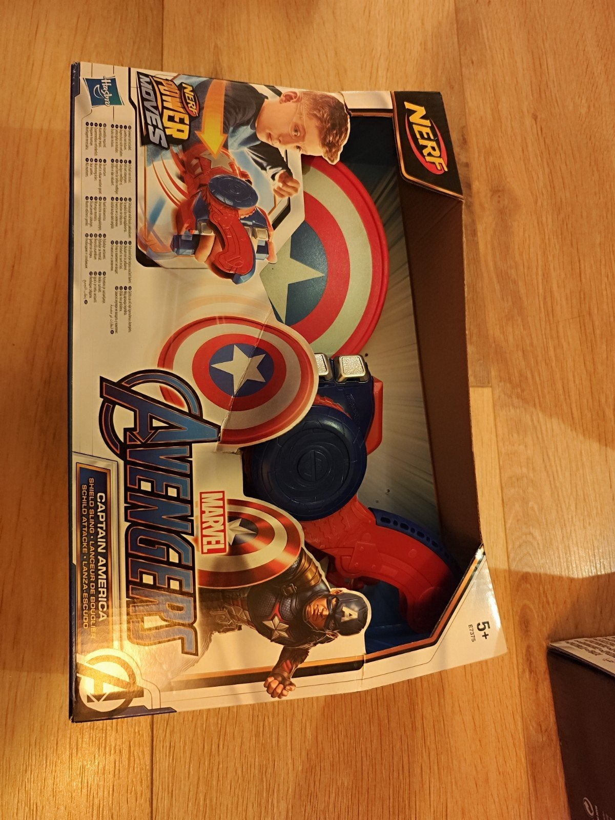 Nerf Power Moves Captain America Schild Sling, Ophalen of Verzenden, Zo goed als nieuw