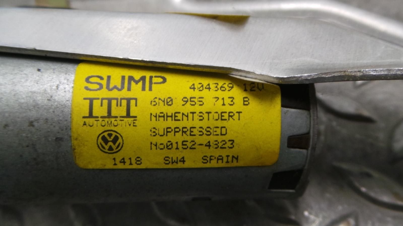 VOLKSWAGEN POLO RUITENWISSERMOTOR ACHTER 1998, Ophalen of Verzenden, Gebruikt, Stiba lid